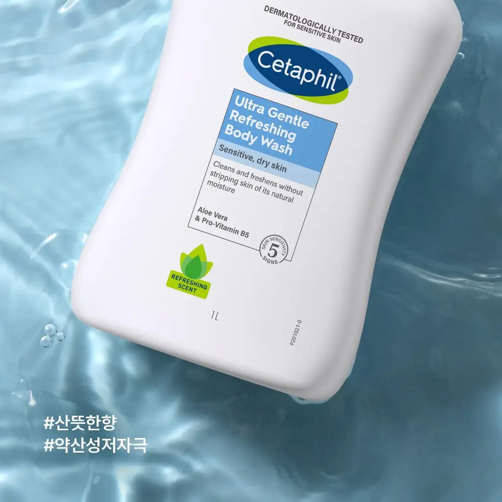 [대용량/약산성] 세타필 젠틀 바디워시 리프레싱 1,000ml 상세페이지 2